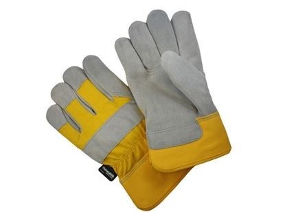 Bin #6 - Gloves - Premium Split Leather Thinsulate Lined Winter - Pair (12) Sold By Pair - (00570)