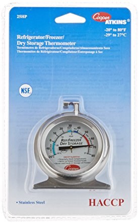 Refridgerator/Freezer ROUND Thermometer - 25HP - (00251)