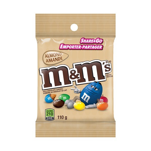 M&M Peg Pack Almond - 95g - (24)(46488)