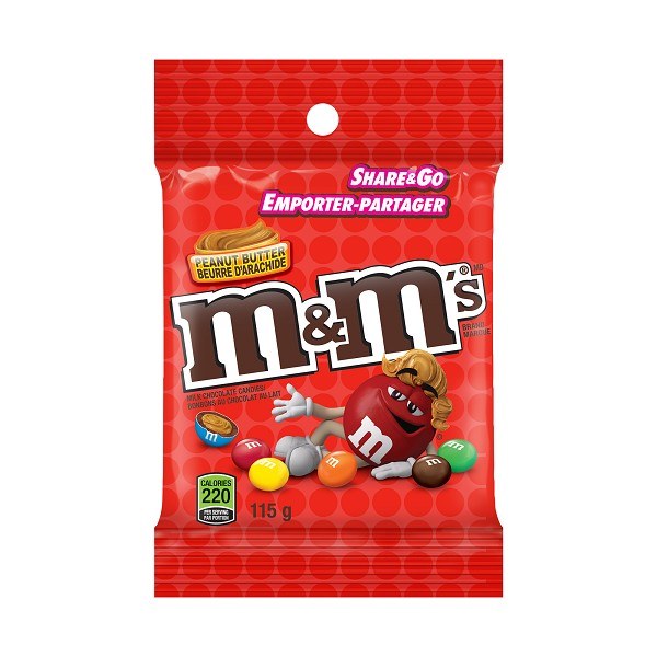 M&M Peg Pack Peanut Butter - 100g - (24)(46490)