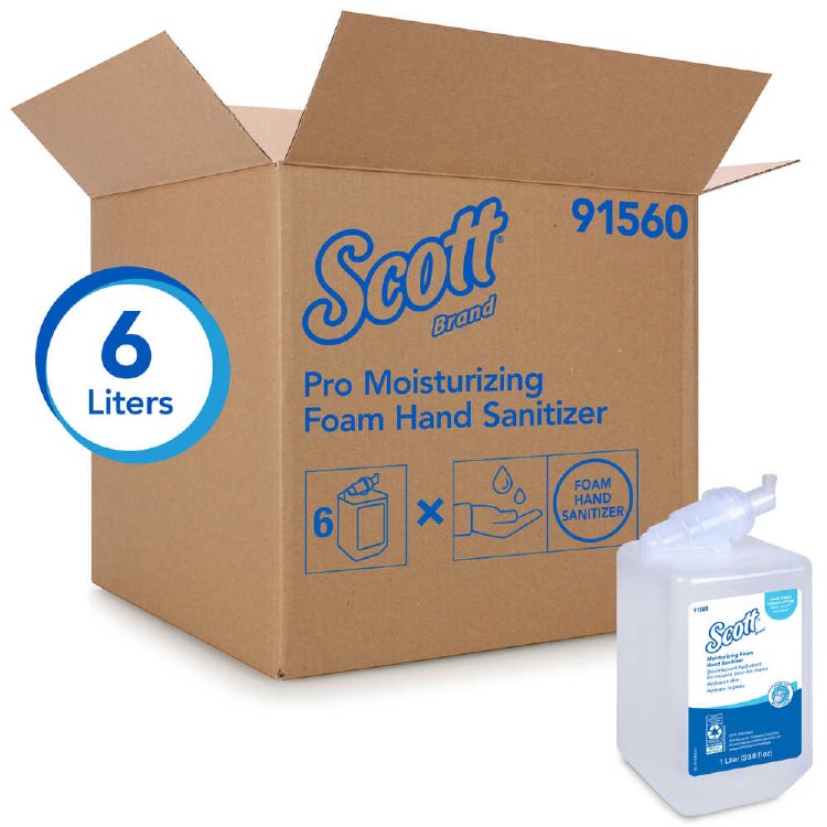Kimberly Clark- Scott Pro Moisturizing Foam Hand Sanitizer - 1.2L (6) (91560)