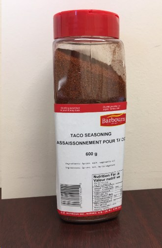 Barbour's Taco Seasoning 600g (6) (19002)