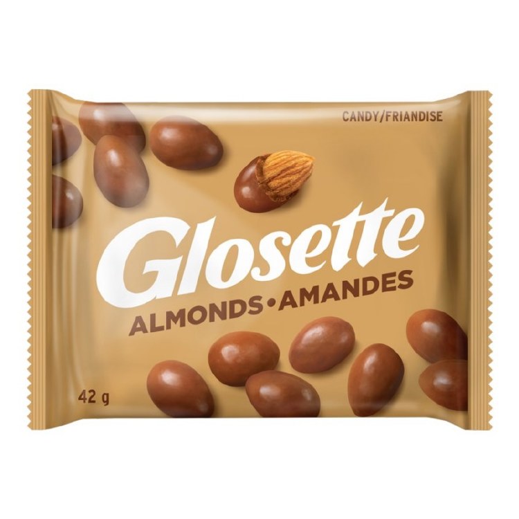 Glosette - Almonds Hershey Regular 42g - 18/BOX (6) (47021)