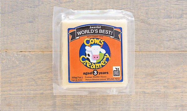 Cows Creamery 3 Year Old Cheddar Cheese 200g (10) (00104)