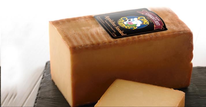 Cows Creamery Appletree Smoked Cheddar BAR (3.3KG) - sold by KG (1) (0009)