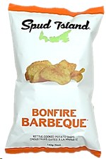 Spud Island Bonfire BBQ Potato Chips - 142g (12) (99937) (99993)