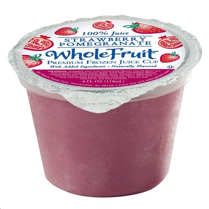 Whole Fruit Cups - Strawberry Pomegranite - 96 x 4oz - Sold By Case