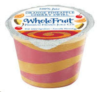 Whole Fruit Cup - Orange, Pineapple, Cherry Swirl - 96 x 4oz - Sold By Case