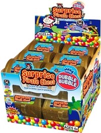 Dubble Bubble Surprise Pirate Chest - 12/BOX (6) (47778)