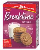 Dare Breaktime Ginger Cookie - 250g - BOX (12) (17265)