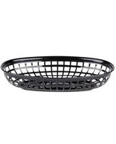 Food Basket Plastic Black 9.25 x 6 - sold by ea (10189)(12)