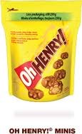 Hershey Oh Henry Bites Peg Bag - 104g - (8)(62080)