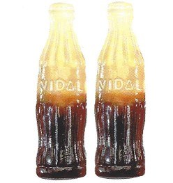 Vidal Giant Cola Bottles Bulk - 1.2kg (10) Bag - (40342)