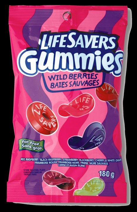 Lifesaver Gummie Wild Berries - 180g - (12) (Sold  By Each) - (07029)