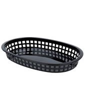 Food Basket Black 10.5 x 7 - sold by each 10191(12)