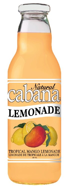 Natural Cabana Tropical Mango Lemonade 591 ml - 12/cs (03034)