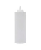 8 oz Clear squeeze bottle narrow mouth - Sold by each (02302)