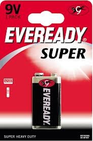 EverReady Super Heavy Duty Battery 9V 1222SW - 1/PACK (18) (05939)