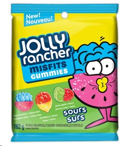 Jolly Rancher Misfits Sour Fruit Peg - 182g (10) (04377)