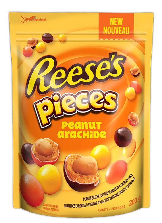 Reese's Pieces Peanut Pouch 200g (Sold By Each) (12)(79348)