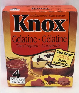 Knox Gelatine Unflavoured - 28g (24) (86024)