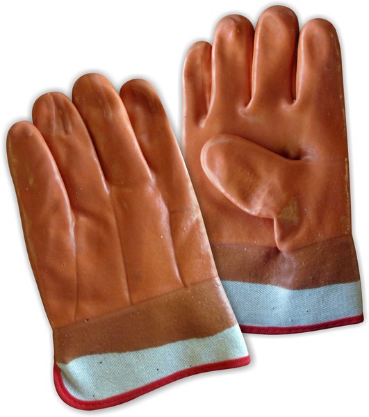 Bin #303 WorkHorse Full PVC Coated Glove Foam Insulated (00110) (1602) - OIL glove- ONE Size -
