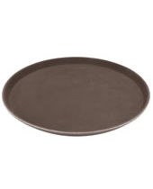 Round non-slip Tray H/D 14" Brown 08044 (12)