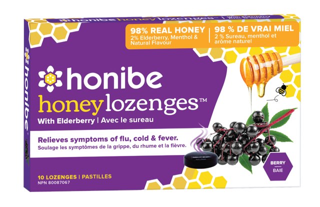 Honibe Elderberry Lozenges PURPLE - 12/BOX (10) (01769)