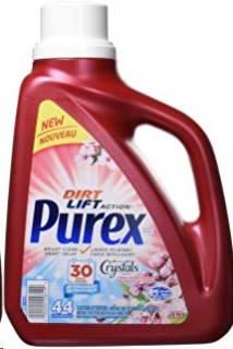 Purex Liquid w/Crystals Fresh Cherry Blossom Laundry Detergent 1.47L (00609) (Sold By Each)(6)