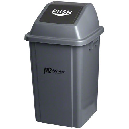 EZ Push 100L (fits 30x38 bag) Waste BIN GREY - (0100) 04420