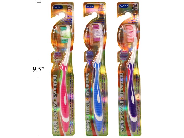 Toothbrush Extra Soft w/ Tongue Cleaner - (24)(74095)