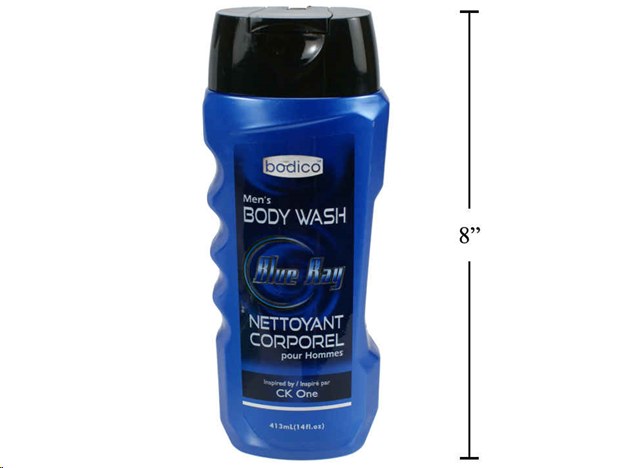 Mens Body Wash-Bodico-413ml Blue Ray (Sold By Each)(82840)(12)