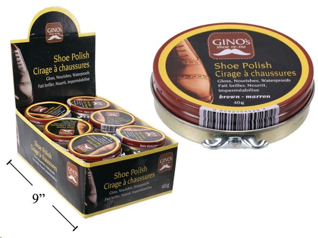 Brown Shoe Polish 40g Gino's (Sold By Each)(84029)(24)