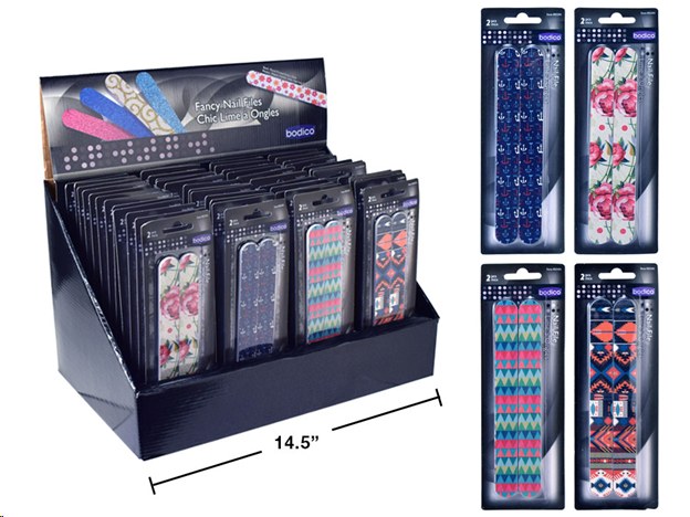 Nail File Set Bodico (2pc)(Sold By Pkg)(82101)(48)