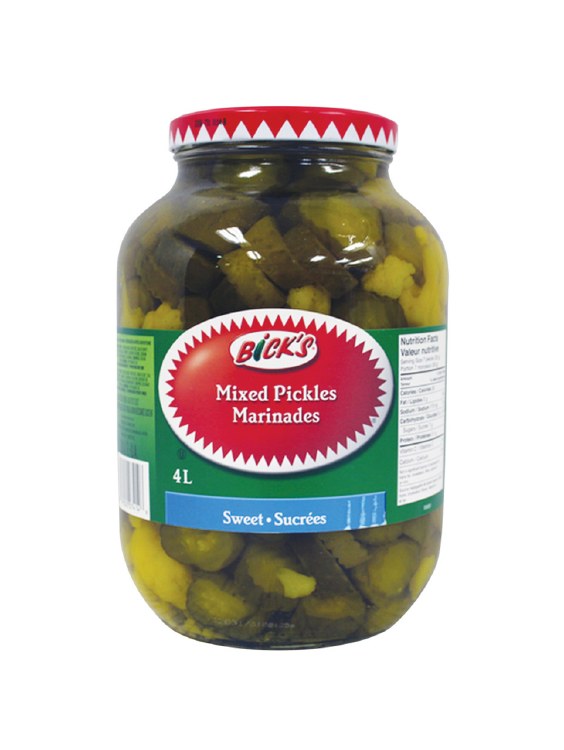 Bicks Sweet Mixed Pickles - 4L (2) (7414)