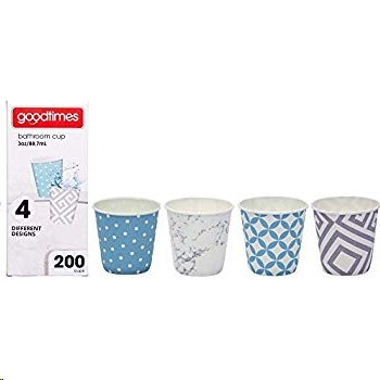 Cold Cup 3oz Flat Bottom Cup GOODTIMES -(ADULT design) slv 200 (12) (70035)