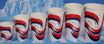 Genpak 12oz Paper Cold Cup Swirl Design - 50/SLV - (20)(CD330)(70407)