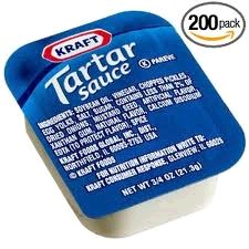 Kraft Tartar Portion Sauce 18ml (89819) - 200 per Case