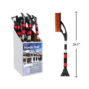 Snow Brush With Ice Scraper Extendable 29.5-37" (89749)(16)