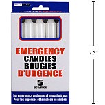 Emergency Candle Set 5pkg 6.5" (85788)(24165)(36)
