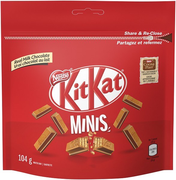 Kit Kat Mini's Cello- 104g- Sold by Each (50451) (6)