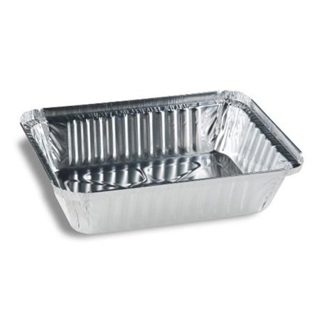 Foil - Container Base *** 1.5 lb *** shallow oblong (7.5x5.5x 1.25)- 500 case (91100)