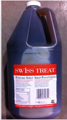 Pancake Syrup Swiss Treat  4L (60081)(14141) - (2)(4-Colabor)
