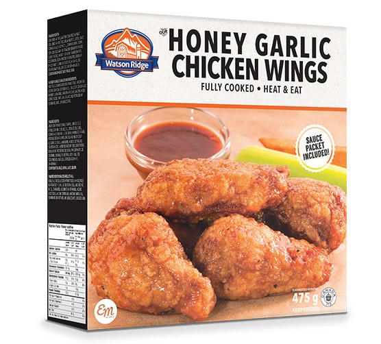 Watson Ridge Fully Cooked Dusted Chicken Wings Honey Garlic - 475g (6) (93525)