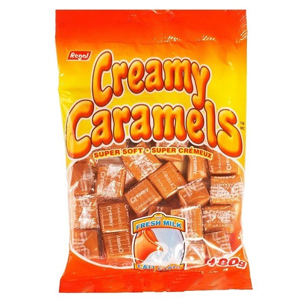 Creamy Caramels Peg Bag- 180G (36) (80213)