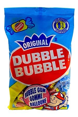 Dubble Bubble Twist Wrap Gum Pegbag-  90g (36) (00351)