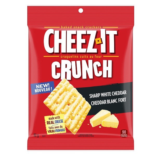Cheez-IT Crunch Sharp White Cheddar Cracker  92g - box 6(1) (13151)