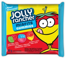 Jolly Rancher Misfit 60g  bx of 18 (bar size) (8)(44386)