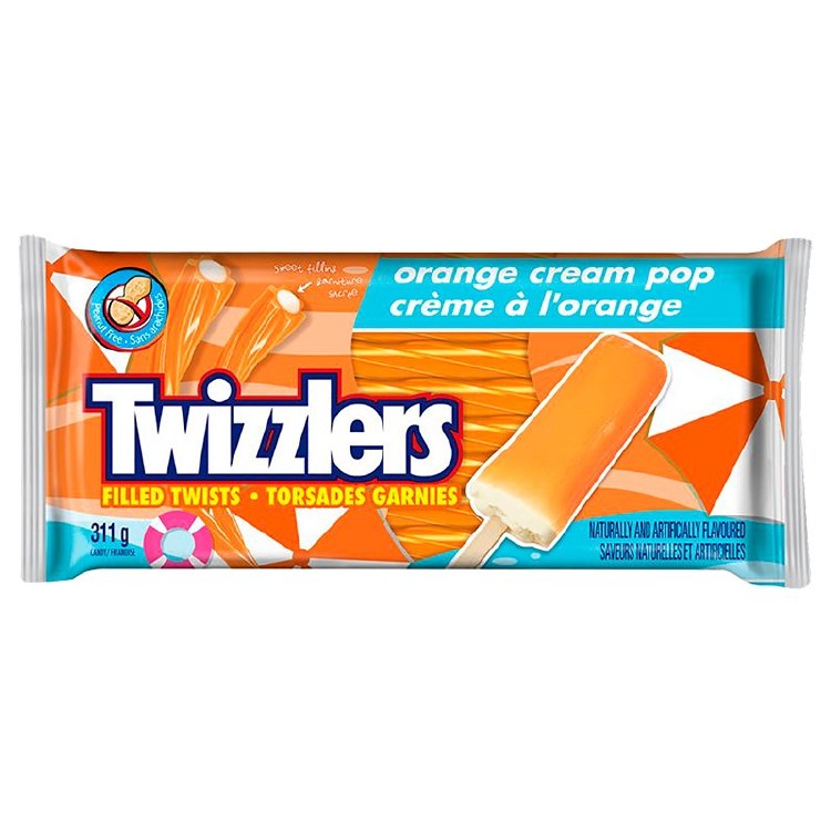 Twizzlers Filled Twist Orange Cream Pop - 311g (12)(80953)