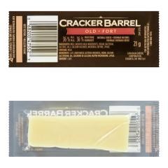 Cracker Barrel Old White Cheddar Cheese Portions - 100x21g - Case - (47752)